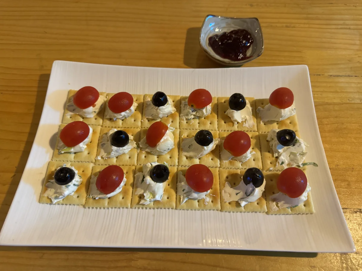 대파크림치즈 카나페